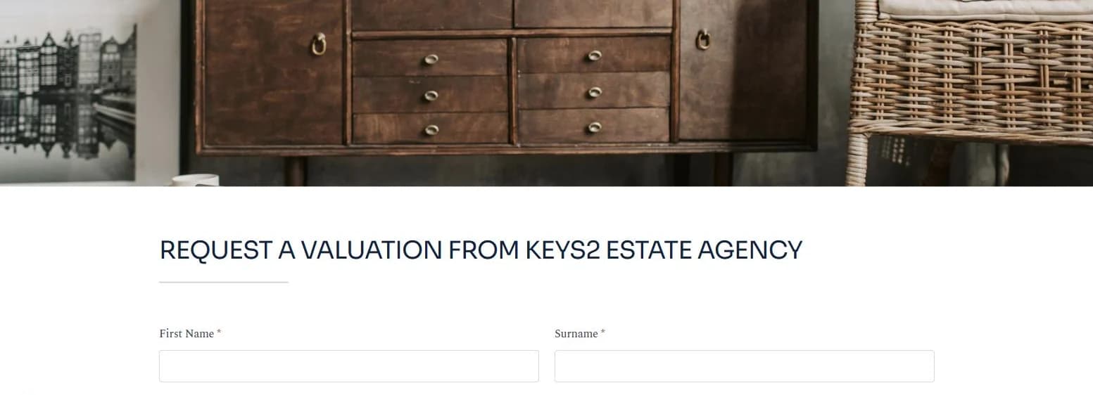 Forms that feed your pipeline - Keys2 demo agency website